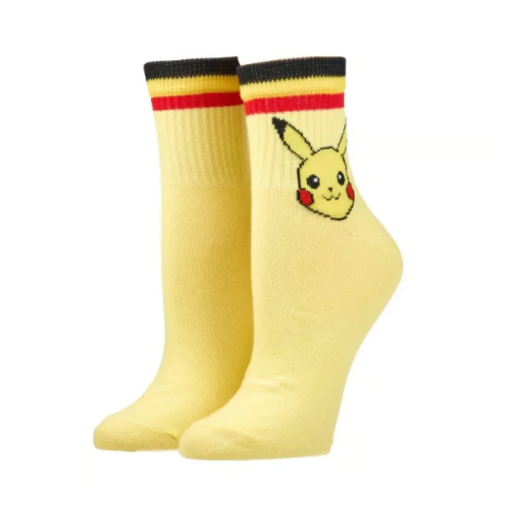 Pokémon 3 Pair Adult Quarter Crew Sock Set